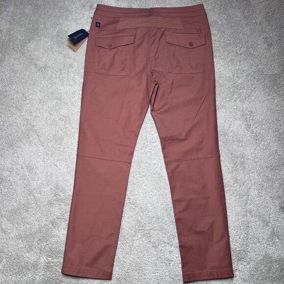 NWT Roark Layover 2.0 Travel Utility Pants Mens 33 Russet Orange Commuter Hiking - Picture 6 of 16
